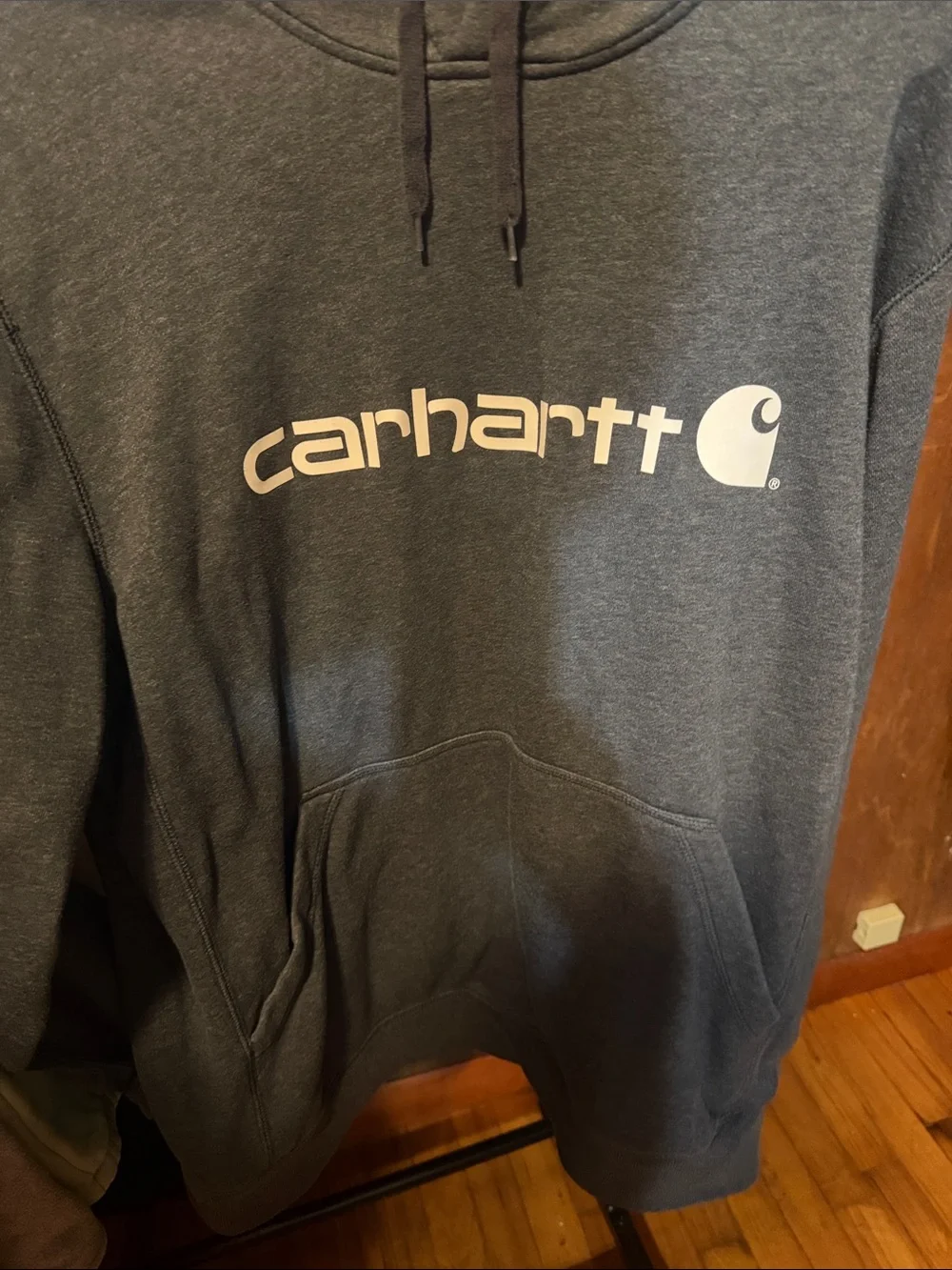 Carhartt Dark Gray Logo Crewneck Hoodie